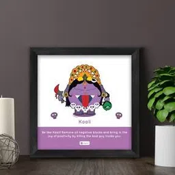 indigifts Kaali Print Wooden Poster Frame-picture-19