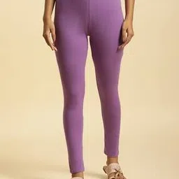 Women Ankle-Length Leggings with Elasticated Waist-picture-16