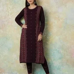 melange by lifestyle Women Abstract Kurta-picture-19