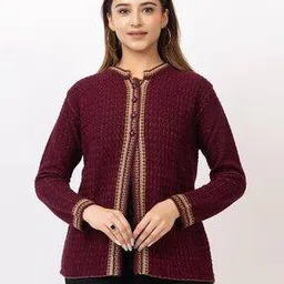 twenty me Women Self-Design Cardigan with Button-Closure-picture-36