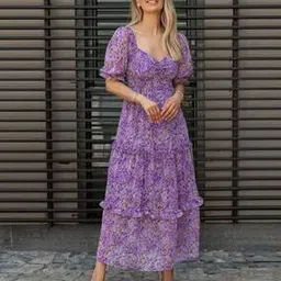 sheetal associates Floral Print A-Line Dress-picture-39