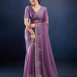 peachmode Women Paisley Saree with Contrast Border-picture-42