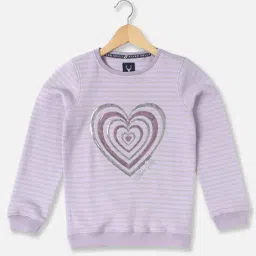 allen solly Girl Embellished Regular Fit Sweatshirt image 1