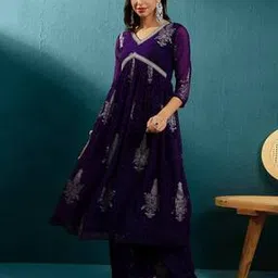 kvs fab Floral Print Straight Kurta Set-picture-43