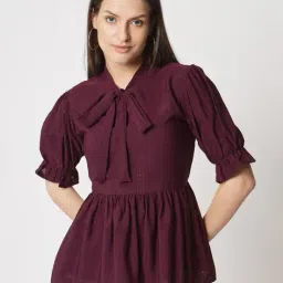 zeelpin Embellished Top with Tie-Up image 1