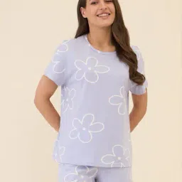 sweet dreams Women Floral T-Shirt & Shorts Set image 1