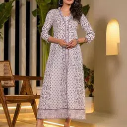 yufta Women Floral Print A-Line Dress-picture-11