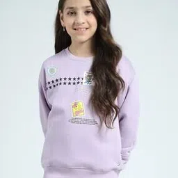 Girls Regular Fit Cotton Sweatshirt   -image-24