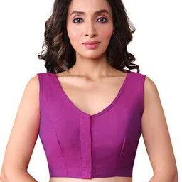 rene Women V-Neck Front-Open Blouse-picture-12