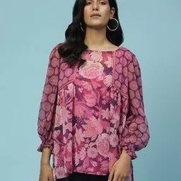 aarke ritu kumar Botanic Print Top with Camisole-picture-29