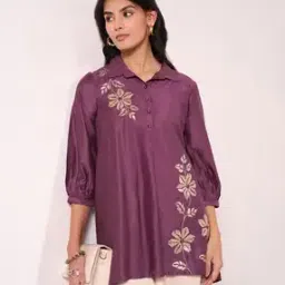 rangmanch by pantaloons Women Embroidery A-Line Tunic-picture-11