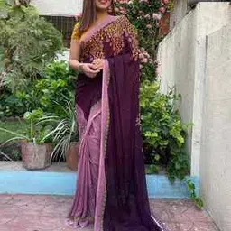 anand Women Printed Saree with Contrast Border-picture-11