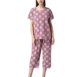 fflirtygo Block Print T-shirt & Capris Set-picture-16