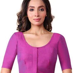 rene Women Round-Neck Front Open Blouse-picture-46