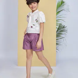 peppermint Girls Embroidery Skirt With Top image 1