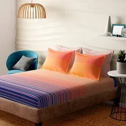 portico Ethereal 164 TC Cotton Bedsheet with PIllow Cover-picture-43