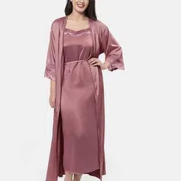 amante Non-Padded Non-Wired Full Sleeves Bridal Robe-picture-14