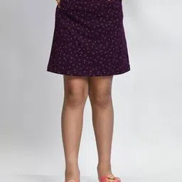 pixie n prince Girls Micro Print Mini Straight Skirt-picture-15
