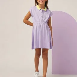 u.s. polo assn. Girls Short Sleeve A-line Dress image 1