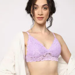 yousta Women Lace Non-Padded Bralette image 1