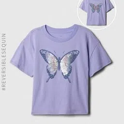 gap kids Reversible Sequin Graphic Printed T-Shirt-picture-24
