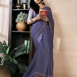 Satrani Linen Saree -picture-44