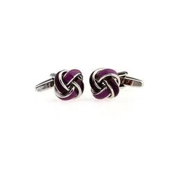 the tie hub Metallic Knot Cufflinks-picture-23