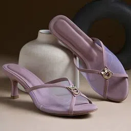 froh feet Women Embellished Slip-On Kitten Heeled Sandals-picture-42