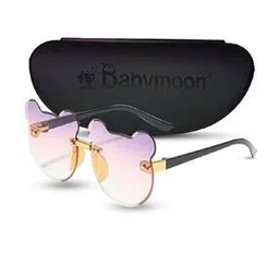 babymoon Girls Cat-Eye Sunglasses - AC043 Sunglasses Bear Shape-Purple Pink-picture-52