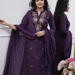 nyrika Women Embroidered Straight Kurta Suit Set-picture-43