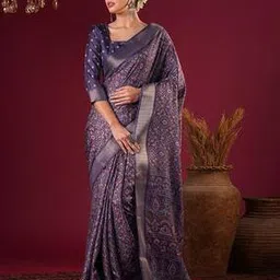 ri-wah Women Ethnic Design Traditional Saree with Blouse Piece          -picture-10