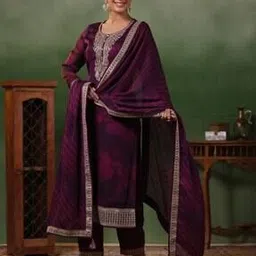 fashor Woman Floral Straight Kurta Set-picture-18