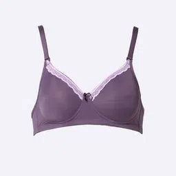 Lace Trim Lightly Padded Bra-image-18