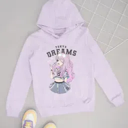 pantaloons junior Girls Typographic Print Regular Fit Hoodie-picture-35