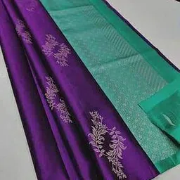 anjaneya sarees Women Leaf Woven Banarasi Saree-picture-35