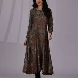 Women Paisley Print Fit & Flare Dress-picture-33