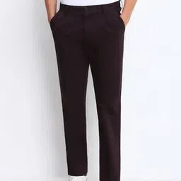 allen solly Men Straight Fit Pleated Trousers-picture-42