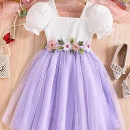 pixie n prince Girls Crinkled Fit & Flare Dress-picture-29