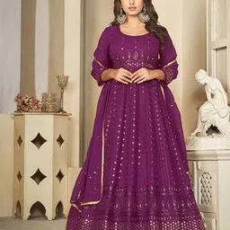 warthy ent Woman Embroidery Semi-stitched-picture-40