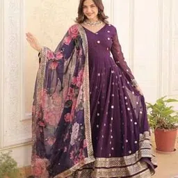 wedani Women Embroidered Anarkali Kurta Set-picture-17