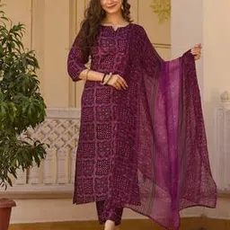 nyrika Women Floral Print Straight Kurta Set-picture-16