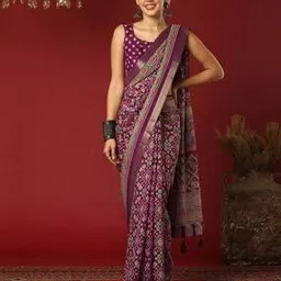 satrani Women Georgette Traditional Saree with Blouse Piece-picture-23