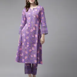 yufta Women Printed A-line Kurta Set-picture-28