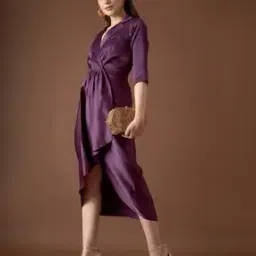 mabish by sonal jain Women V-Neck Wrap Dress-picture-48