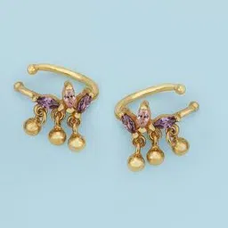 carlton london Women Gold-Plated Stone-Studded Ear Cuffs-picture-19