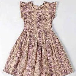 fashion dream Girls Chevrons Fit and Flare Dress-picture-46