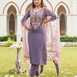 tikhi imli Women Embroidered Straight Kurta Suit Set-picture-25