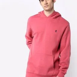 red tape Textured Hoodie with Kangaroo Pockets-picture-46