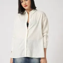 mystere paris Women Oversized Fit Classic Shirt-picture-23
