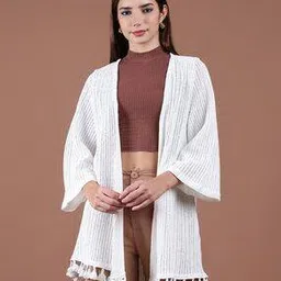unaone Women Stylised Self-design Fit Shrug-picture-20